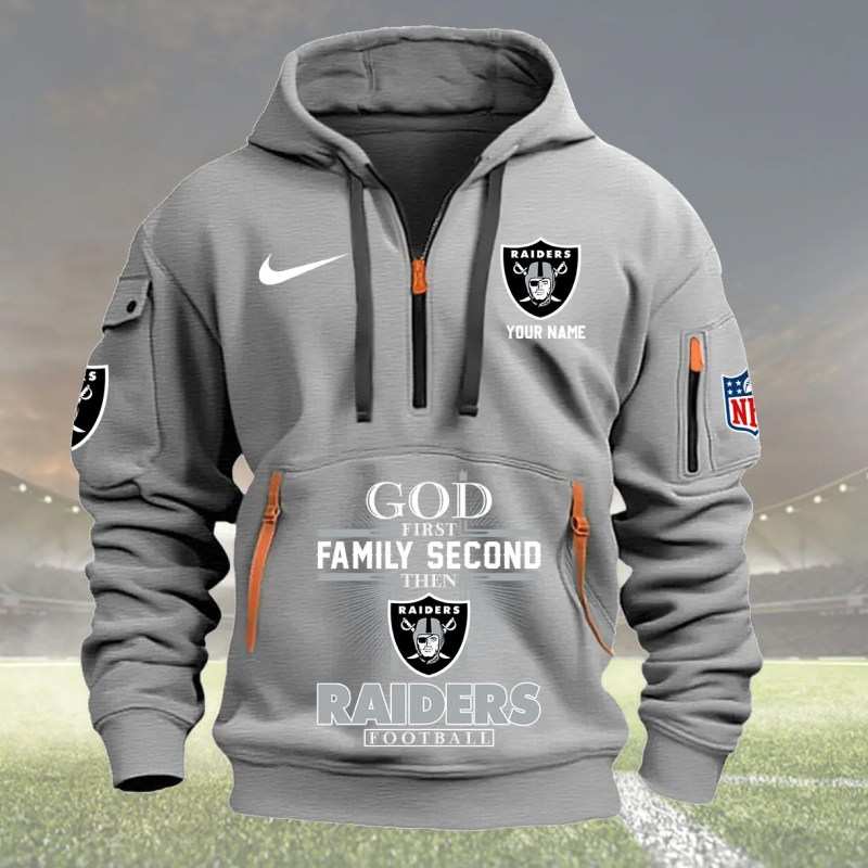 Gray Hoodie 23 Oakland Raiders.webp