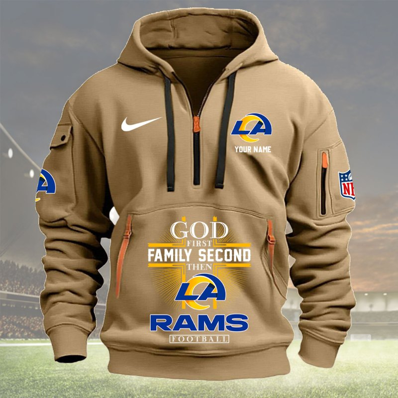 Khaki Hoodie 26 Los Angeles Rams.jpeg