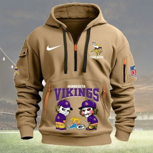 Khaki Hoodie Minnesota Vikings.webp