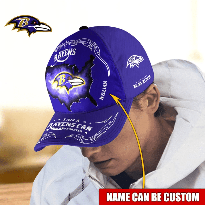 Baltimore Ravens Baseball Caps Custom Name Pzdmt.png