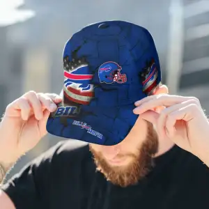 Buffalo Bills American Flag Metal Printed Baseball Classic Cap Men Hat 2.jpeg