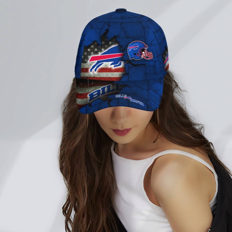 Buffalo Bills American Flag Metal Printed Baseball Classic Cap Men Hat 3.jpeg