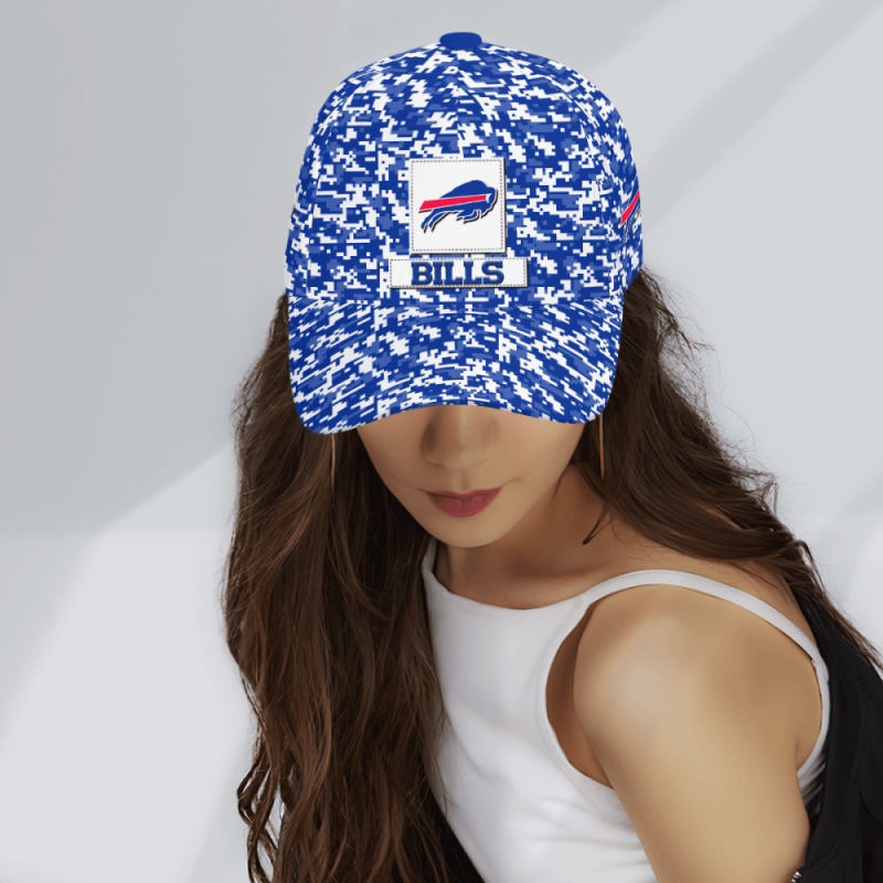 Buffalo Bills Digital Camo Aop Classic Baseball Classic Cap Men Hat 3.png