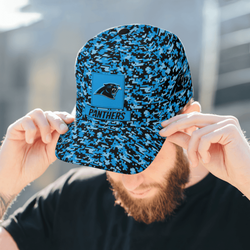 Carolina Panthers Digital Camo Aop Classic Baseball Classic Cap Men Hat 5.png