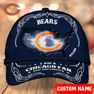 Chicago Bears Baseball Caps Custom Name Kx9m7.webp