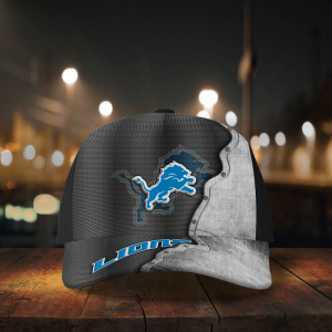 Detroit Lions Specialized Metal Texture Baseball Baseball Classic Cap Men Hat 2.webp