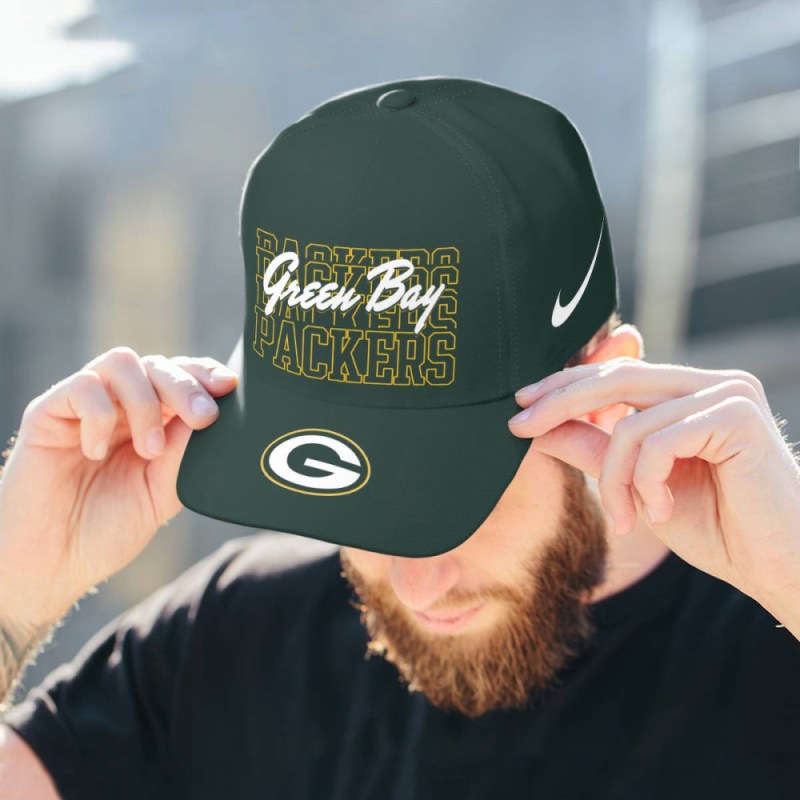 Green Bay Packers Instant Replay Classic Cap Snapback Cap 3.jpeg