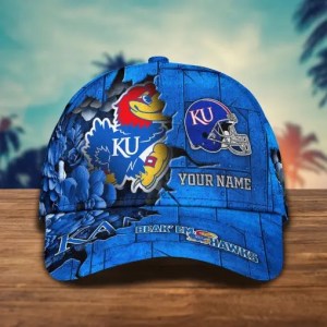 Kansas Jayhawks New Arrivals Custom Trending Cap H51472 Zacpy.jpg