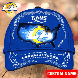 Los Angeles Rams Baseball Caps Custom Name Bqxjz.webp