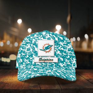 Miami Dolphins Digital Camo Aop Classic Baseball Classic Cap Men Hat 3.png