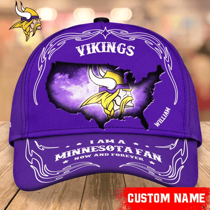 Minnesota Vikings Baseball Caps Custom Name Ttpkl.webp