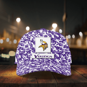 Minnesota Vikings Digital Camo Aop Classic Baseball Classic Cap Men Hat 4.png