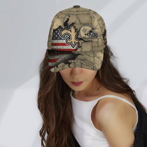 New Orleans Saints American Flag Metal Printed Baseball Classic Cap Men Hat 3.jpeg