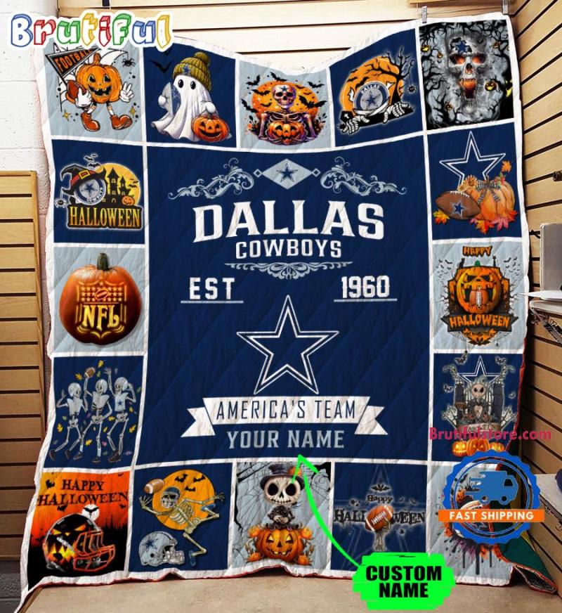 Nfl Dallas Cowboys Football Team Special Skeleton Pumpkin Halloween Blanket8077.jpg