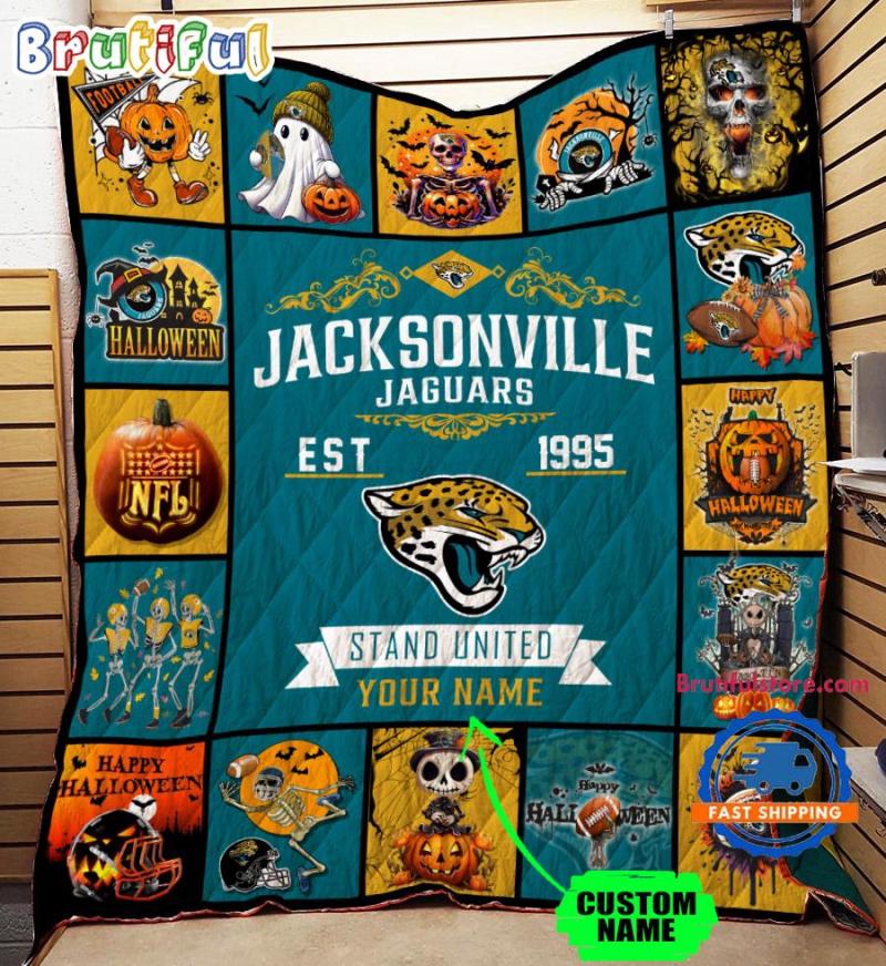 Nfl Jacksonville Jaguars Football Team Special Skeleton Pumpkin Halloween Blanket5710.jpg