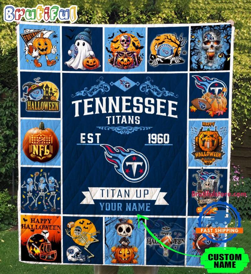 Nfl Tennessee Titans Football Team Special Skeleton Pumpkin Halloween Blanket1969.jpg