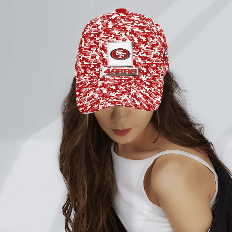 San Francisco 49ers Digital Camo Aop Classic Baseball Classic Cap Men Hat 3.png