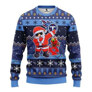 Tennessee Titans Dabbing Santa Claus Ugly Sweater Partyugly Sweater Ideas Ugly Christmas Sweater Owlohh 4353.jpg