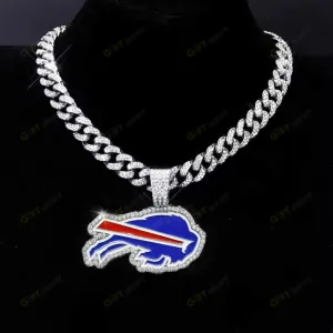Buffalo Bills Hip Hop Iced Out Bling Pendant Cuban Chain Fashion Punk Cool Jewelry.jpg