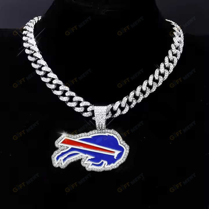 Buffalo Bills Hip Hop Iced Out Bling Pendant Cuban Chain Fashion Punk Cool Jewelry.jpg