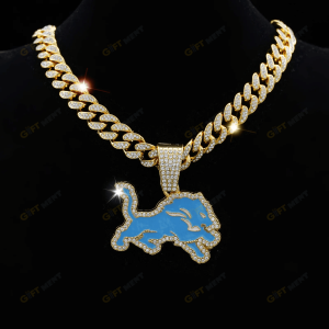 Detroit Lions Hip Hop Iced Out Bling Pendant Cuban Chain Fashion Punk Cool Jewelry.png
