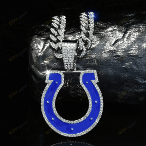 Indianapolis Colts Hip Hop Iced Out Bling Pendant Cuban Chain Fashion Punk Cool Jewelry 1 1.png