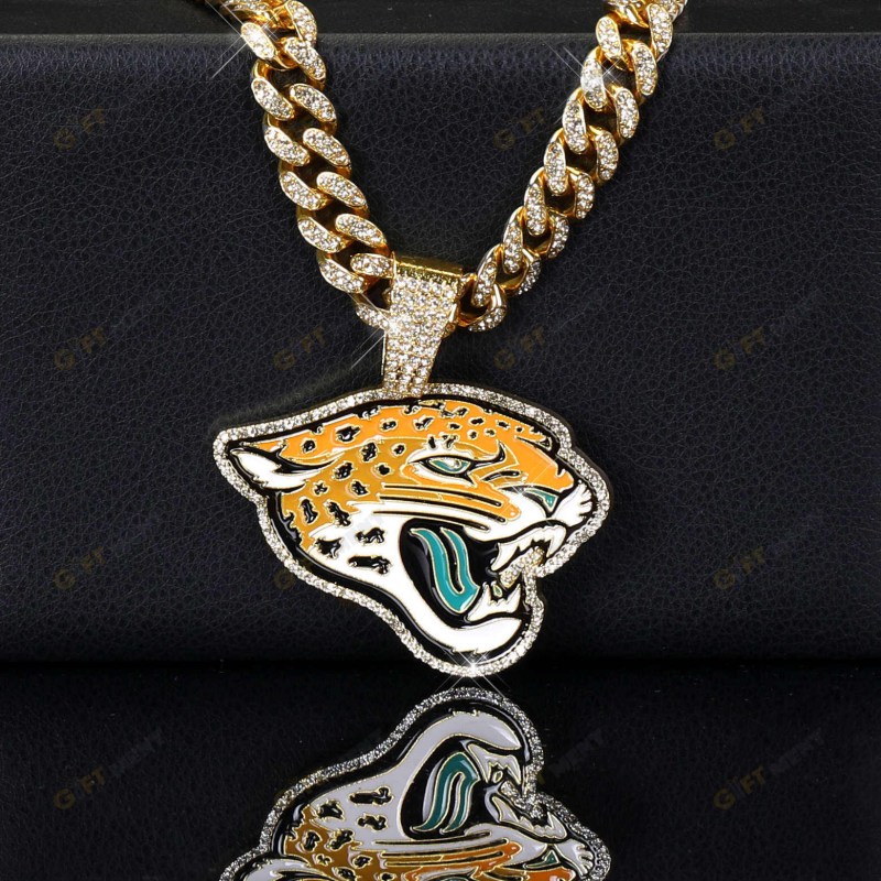 Jacksonville Jaguars Hip Hop Iced Out Bling Pendant Cuban Chain Fashion Punk Cool Jewelry 1.jpeg