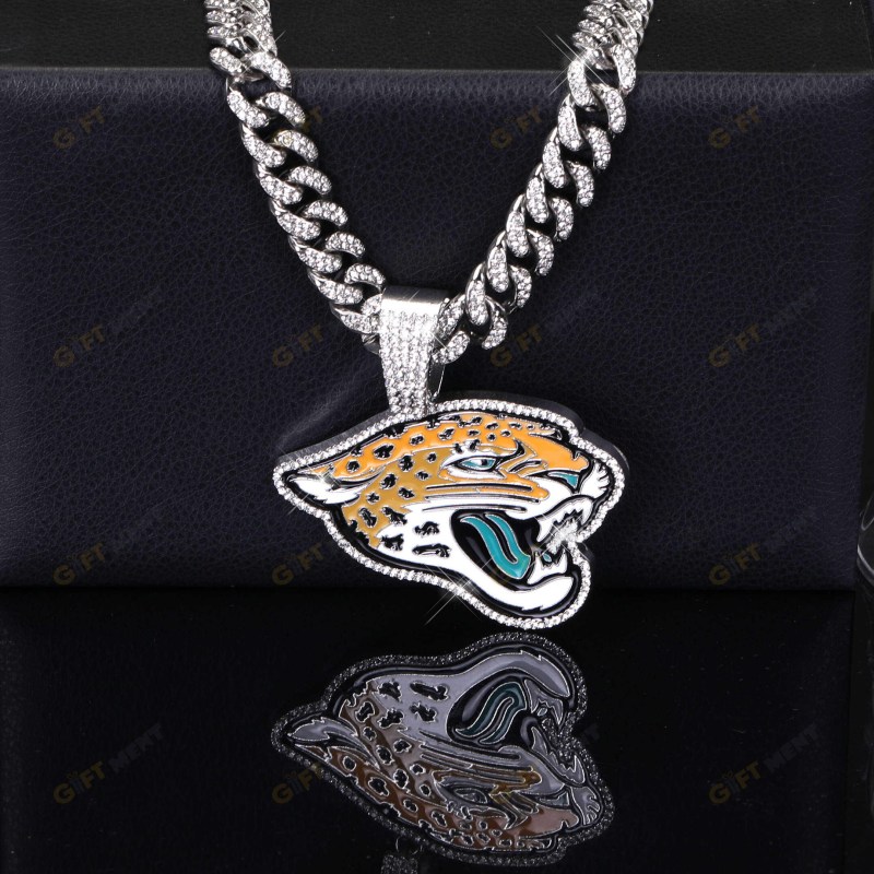 Jacksonville Jaguars Hip Hop Iced Out Bling Pendant Cuban Chain Fashion Punk Cool Jewelry 2.jpeg