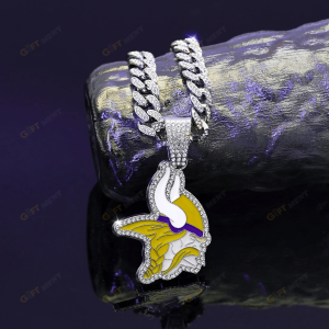 Minnesota Vikings Hip Hop Iced Out Bling Pendant Cuban Chain Fashion Punk Cool Jewelry 1.png