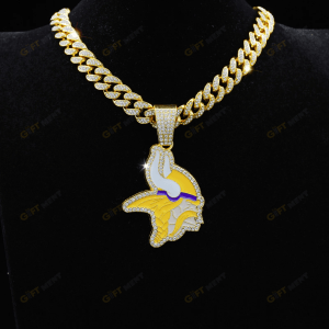 Minnesota Vikings Hip Hop Iced Out Bling Pendant Cuban Chain Fashion Punk Cool Jewelry.png