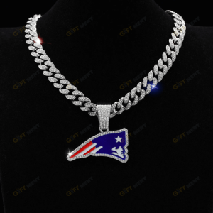 New England Patriots Hip Hop Iced Out Bling Pendant Cuban Chain Fashion Punk Cool Jewelry.png