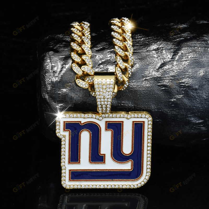 New York Giants Hip Hop Iced Out Bling Pendant Cuban Chain Fashion Punk Cool Jewelry 1.png