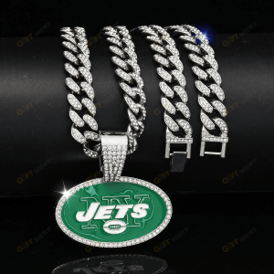 New York Jets Hip Hop Iced Out Bling Pendant Cuban Chain Fashion Punk Cool Jewelry 1.png