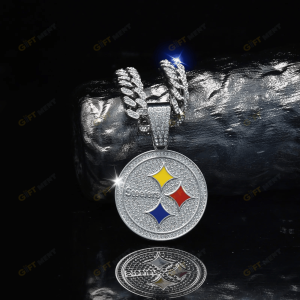 Pittsburgh Steelers Hip Hop Iced Out Bling Pendant Cuban Chain Fashion Punk Cool Jewelry 1.png