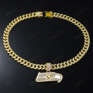 Seattle Seahawkship Hop Iced Out Bling Pendant Cuban Chain Fashion Punk Cool Jewelry 1.jpeg