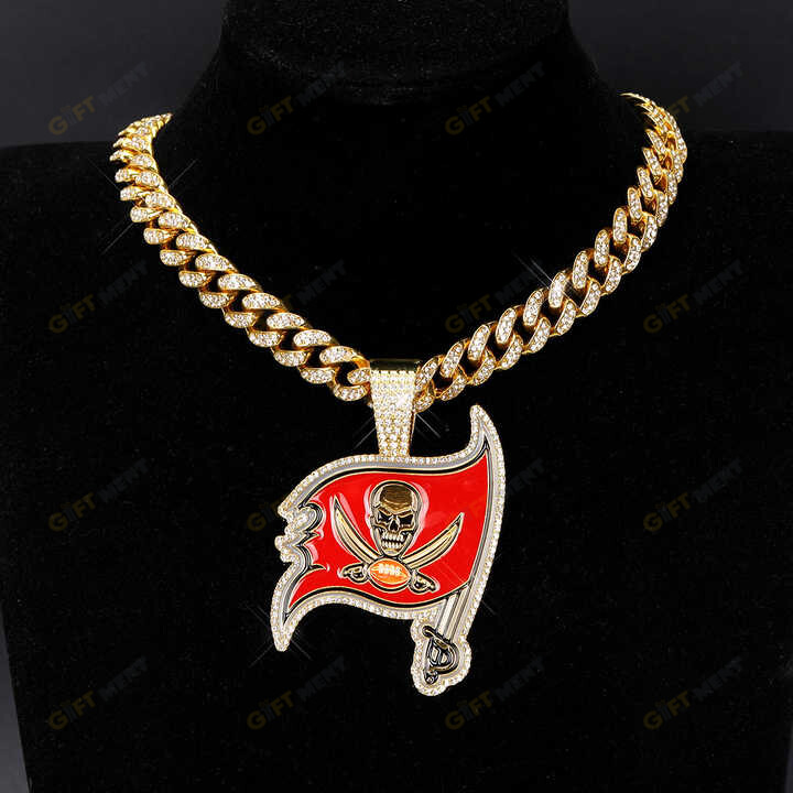 Tampa Bay Buccaneers Hip Hop Iced Out Bling Pendant Cuban Chain Fashion Punk Cool Jewelry 6.jpeg