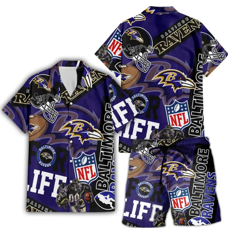 2585db95 Baltimore Ravens For Life Hawaiian Set.jpg