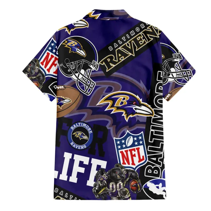 2f97f328 Baltimore Ravens For Life Hawaiian Shirt Back.jpg