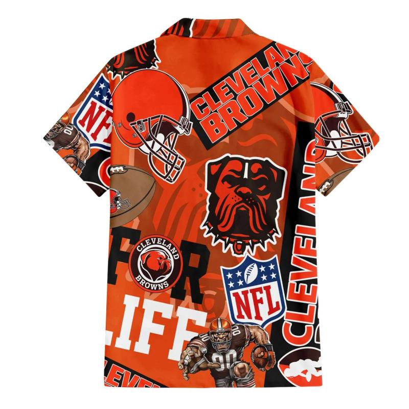 44ce3f73 Cleveland Browns For Life Hawaiian Shirt Back.jpg
