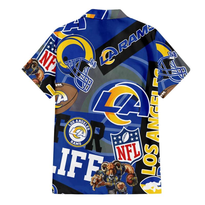 69ae5d86 Los Angeles Rams For Life Hawaiian Shirt Back.jpg