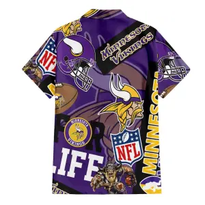 871f41e2 Minnesota Vikings For Life Hawaiian Shirt Back.jpg