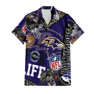 8b72d763 Baltimore Ravens For Life Hawaiian Shirt Front.jpg