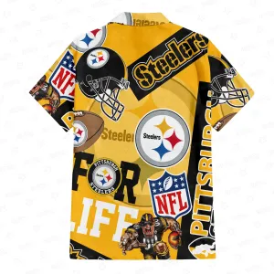 Pittsburgh Steelers For Life Hawaiian Shirt Back.jpeg