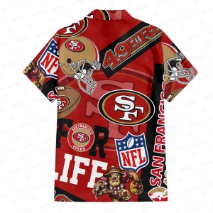 San Francisco 49ers For Life Hawaiian Shirt Back.jpeg