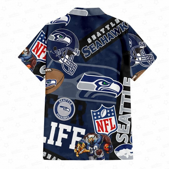 Seattle Seahawks For Life Hawaiian Shirt Back.jpeg