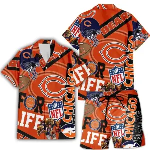 Bc652af9 Chicago Bears For Life Collage Set Hawaiian Shirt.jpg