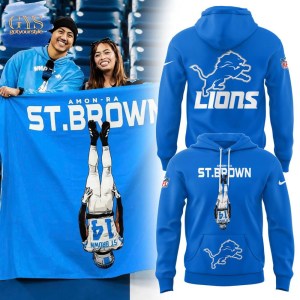 Stbrown Detroit Lions Limited Edition Blue Hoodie