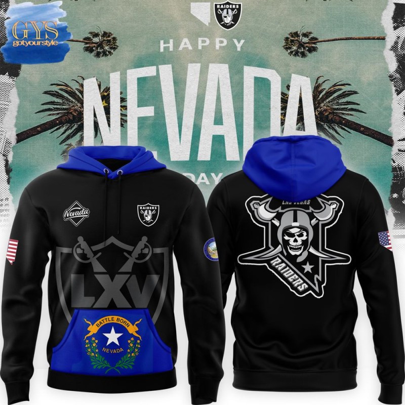 Happy Nevada Day 2024 X Las Vegas Raiders Limited Edition Hoodie