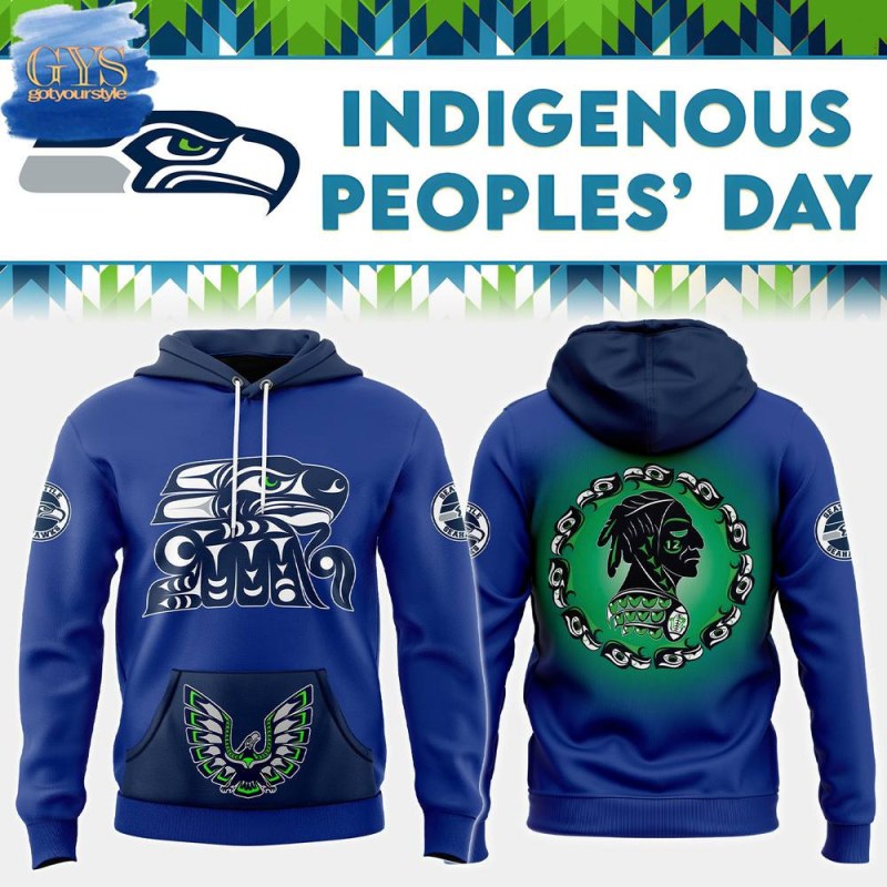 Seattle Seahawks 2024 Indigenous Peoples Day Limited Edition Fleece Hoodie
