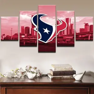 5 Panel Houston Texans Canvas Wall Art For Living Room Wall Decor Football Canvas Paintings.jpg